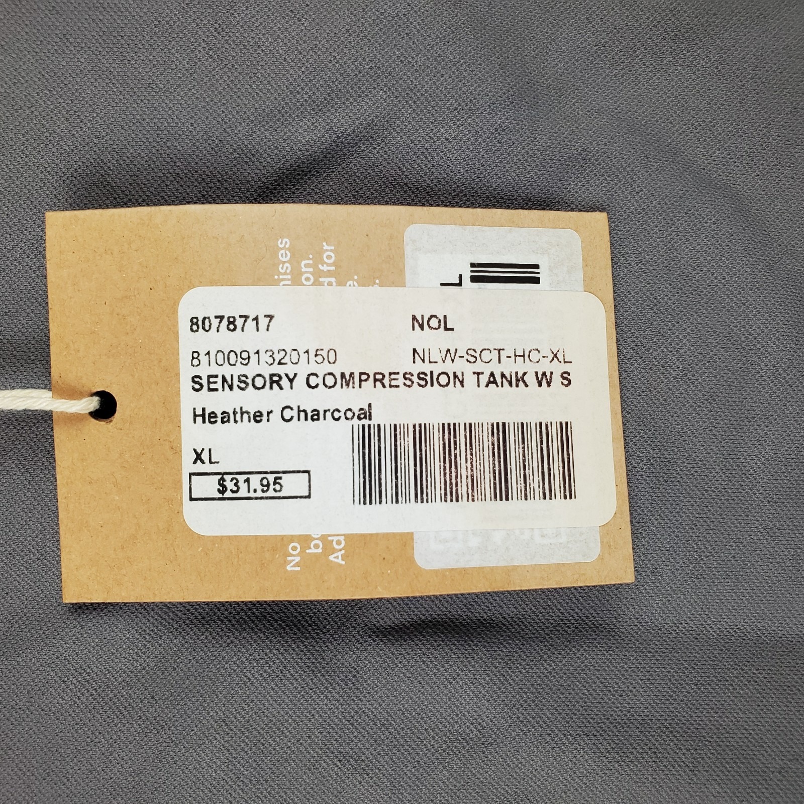 No Limbits Adaptive Sensory Friendly Compression Tank Top Womens Xl Gray Stretch — image 3 of 7